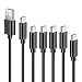 CHOETECH USB Type C Cable, USB C Cable (6-Pack,1x1.6ft+4x3.3ft+1x6.6ft) USB C to USB A Charger Fast Charging Cord Compatible with Samsung Galaxy Note 9 S9 S8 Note 8, Nintendo Switch, Nokia 8,LG G5 G6
