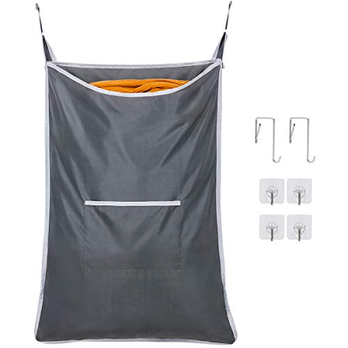 Chrislley Hanging Laundry Hamper Bag Over Door Laundry Basket Behind