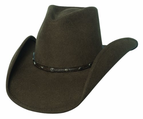 Skynard Pinchfront Wool Felt Western Cowboy with Bead Hat Band - Medium