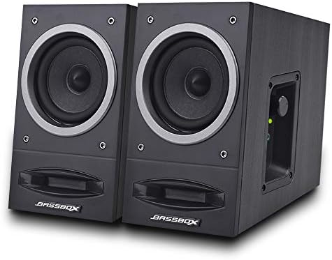 Computer Speakers with Heavy bass for Laptop, Desktop, Mac,2.0 Stereo Wired pc Speakers with Headphone Jack, USB Powered Multimedia Speakers for Home Theater and Gaming,10W, BASSBOX 060