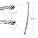FlexCraft 27612, Delta Faucet Supply Line, Connects Faucet to Water Supply, Faucet Connector With 3/8 MIP x 3/8 In FIP, Braided Stainless Steel 12 In