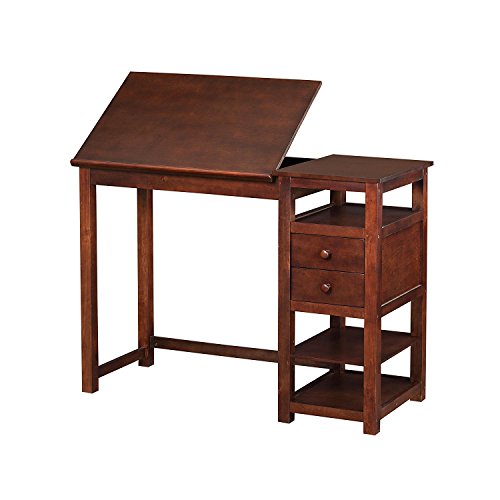 Dorel Living Drafting and Craft Counter Height Desk, Espresso