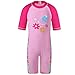 TFJH E Swimsuits for Girls Children One-Piece Rash Guards Beachwear 50+ UV, Pink 128/134