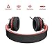 Elecder i39 Headphones with Microphone Foldable Lightweight Adjustable On Ear Headsets with 3.5mm Jack for iPad Cellphones Computer MP3/4 Kindle Airplane School Red/Blackthumb 4