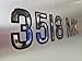 Boat Registration Stickers - Domed Carbon Fiber Numbers with Red Outline