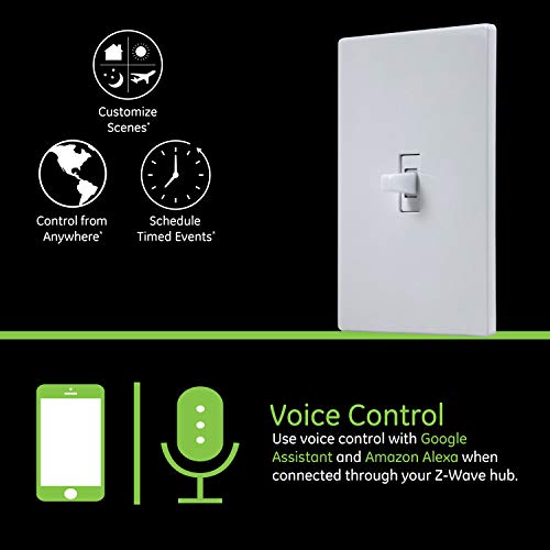 Enbrighten ZWave Smart Toggle Light Switch with QuickFit and