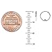 14k Solid Gold Small Mini Huggies Hoops Earrings 9MM (1.5mm,2.5mm)