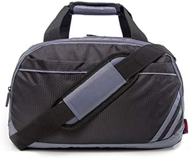 Vashka Duffle Travel Bag | Holdall Carry-on Shoulder Luggage 40X20X25cm | Enjoy Your Travel | Grey