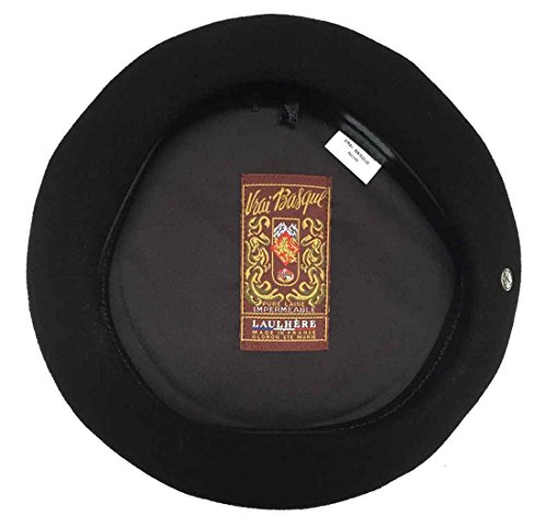 Laulhere Vrai Basque French Anglobasque Wool Beret- No Rivet Logo
