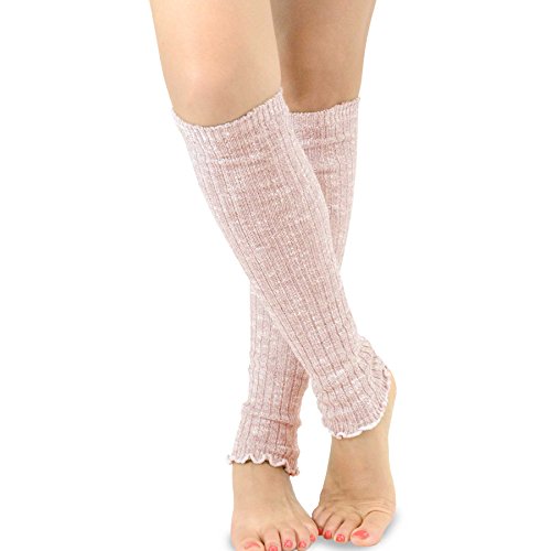 TeeHee Women's Fashion Leg Warmers Loose Bottom 2-Pack Assorted Colors (Dark)