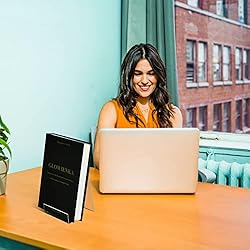 ZOEY Acrylic Book Stand with Ledge Clear Display
