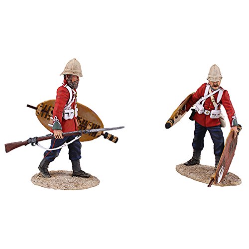 W. Britain 20167 "Clearing the Yard" Set No.3 - British 24th Foot with Zulu Shield & British 24th Foot Stacking Zulu Shields