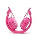 GranVela Q8 Wireless Headphones Lightweight Foldable Steoro Headset with FM Radio,MicroSD/TF Card Mp3 Player and 3.5mm Detacheable AUX cable,for Ipad,iPhone and Andoid Smartphones.-Pink