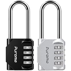 Puroma 2 Pack 2.6 Inch Long Shackle Combination