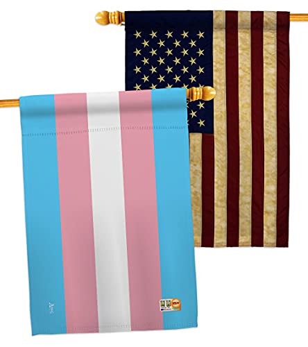 Transgender House Flag - Pack Support Pride Rainbow Love LGBT Gay Bisexual Pans…