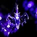 SOLPEX Halloween String Lights, 15ft 40 Purple Bats Lights Halloween Decoration Lights with 2 Modes, Battery Powered