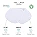 Bambino Delfino – 5 Pack of Baby Burp Cloth– 100% Organic Cotton – Extra Large 21”x10” Size – Triple Layer Design – Plain White - Newborn Burping Rags – Great Baby Shower Gift