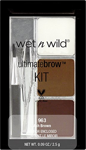 Wet n Wild Ultimate Brow Kit (Eyebrow Kit), Ash Brown, 2.5g