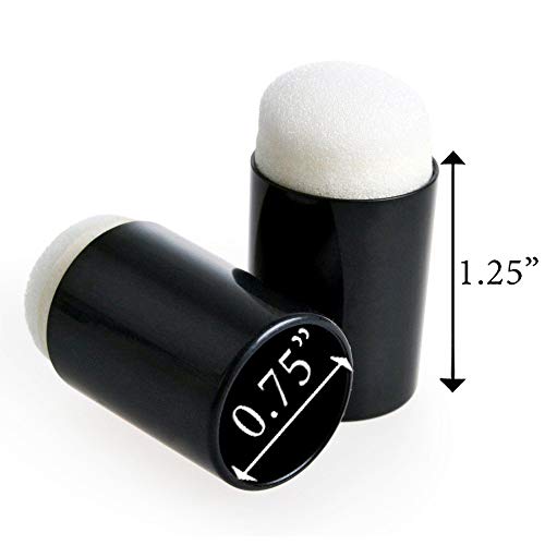 LIPROFE Finger Sponge Dauber with Storage Case for Painting Ink Crafts Chalk Card Making Pack of 40