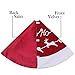 Valery Madelyn 48 inch Traditional Red White Velvet Christmas Tree Skirt Decorations with Santa Reindeer and Faux Fur, Themed with Christmas Ornaments (Not Included)