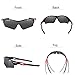 Ewin E11 Polarized Sports Sunglasses with 4 Interchangeable Lenses for Men Women Golf Baseball Volleyball Fishing Cycling Driving Running Glasses, TR90 Unbreakable Frame, Waterproof, Anti-Fog Lens