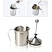 Vktech® 800ML Stainless Steel Double Mesh Milk Frother Milk Foamer Milk Creamer (800ml/27oz)