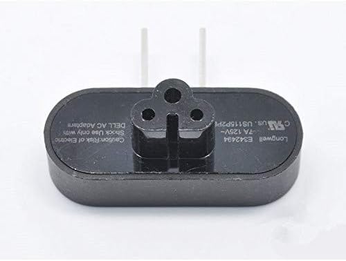 Power Adapter Folding 3 to 2 Prong Wall Plug Compatible with 24W, 30W, 45W for Dell Venue 11 Pro, Dell XPS13 XPS 13 2015 Laptop