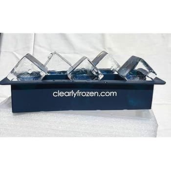 ClearlyFrozen High Capacity (10 x 2 Inch) Home Clear Ice Cube Tray/Ice Cube Maker