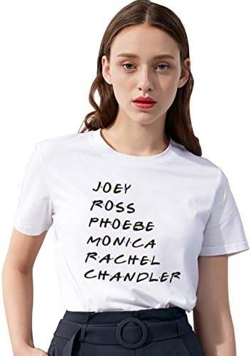 Friends T-Shirts TV Show Shirts Letter Printed Cute Logo Shirt Tops Teen Girls Women