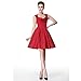Heroecol Women's V Neck Sleeveless Vintage 50s 60s Swing Style Cotton Dresses