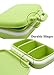 Meta-U Small Pill Box Supplement Case for Pocket or Purse - 3 Removable Compartments Travel Medication Carry Daily Vitamin Organizer (Green)