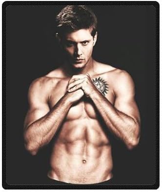 Generic Personalized Jensen Ackles Supernatural Custom Fleece Throw Blanket 50" x 60" Inch Sold by Too Amazing Store