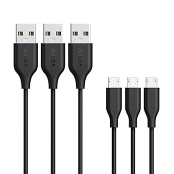 Anker Powerline Micro USB Kabel [3-Pack] 0.9m Ladekabel, Einer Lebensdauer von 10,000+ Biegungen für Samsung, Nexus, LG, Moto