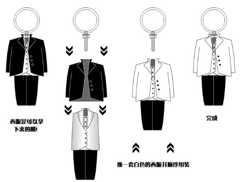 image for Maycom Wedding Dress Couple Keychain Creative Two Sets Dresses Can Be 