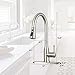 Stainless Faucet MSTJRY Commercial Kitchen Faucet with Pull Down Sprayer 16.5