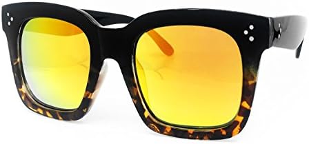 O2 Eyewear 1762 Premium Oversize XXL Women Men Mirror Havana Tilda Shadow Style Fashion Sunglasses