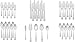 Amazon Basics 45-Piece Stainless Steel Flatware Set with Square Edge, Service for 8, Silver