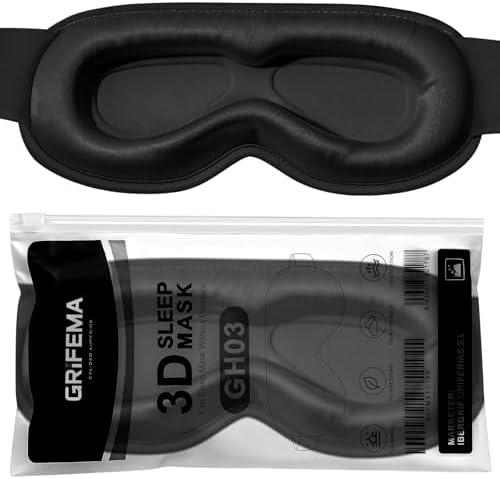 Masque de Nuit 100% Occultant, Sommeil 3D Sans Pression Oculaire — photo 2 sur 8