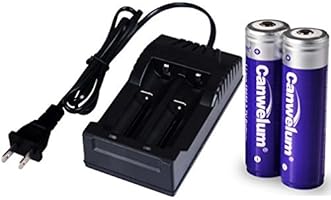 Canwelum Protected 3.7V 18650 Li-ion Battery and Charger, 3mm Longer than  Top Flat Ones - Applicable for High-power LED Flashlight, Headlamp (2 x  Batteries and 1 x Charger) | Amazon price tracker /