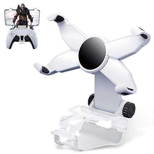 HONEYWHALE PS5 Controller Phone Mount Clip, Foldable Mobile Phone