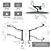 viozon Monitor and Laptop Mount, 2-in-1 Adjustable Dual Monitor Arm Desk Mounts，Single Desk Arm Stand/Holder for 17 to 32 Inch LCD Computer Screens, Extra Tray Fits 12 to 17 inch Laptops (Black)thumb 3
