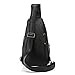 Stuo Men's Sling Chest Shoulder Bag Crossbody Purse Water Resistant Anti Theft Daypack for Business Travel Hiking School Black