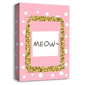 Canvas Wall Art-Pink for Little Girl-Canvas Prints Home Artwork Decoration for Kids Bedroom - 12x18 inches