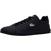 Lacoste Men's Lerond Sneaker, Black/Black, 8