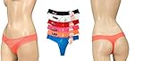 LOT of 6 LADIES WOMEN LACE THONG SEXY PANTIES LOW RISE SHORTS SIZE S-XL