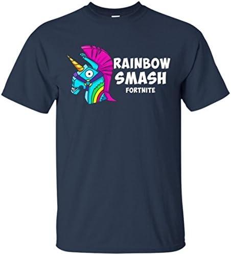 Teeland Tshirt 2018 Shirt for Men Fortnite Rainbow Smash Unisex Fit T-Shirt Has 5XL, 6XL