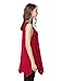 JollieLovin Womens Plus Size Loose-fit Sleeveless T-Shirt Tank Tunic Top(L, Red)