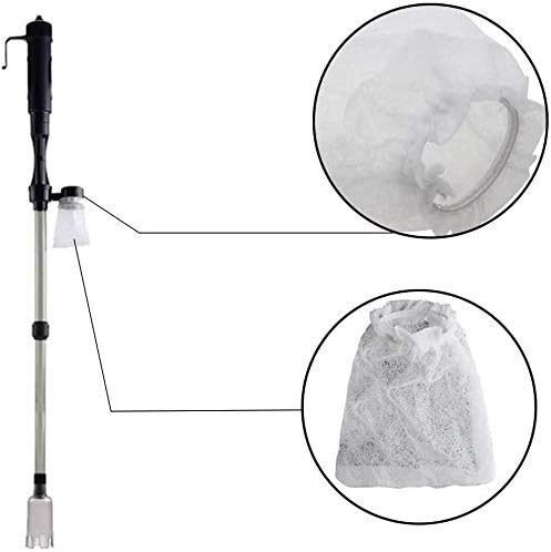 Saim Aquarium Filter Bag Cleaner Replacement Filter Bags Battery-Powered Gravel Cleaner Fitting Bags 12Pcs - Image 3