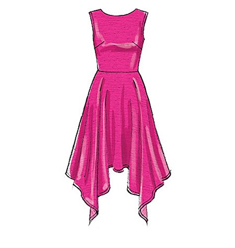 McCall's Patterns M7315 Misses' Handkerchief-Hem Dresses, Size A5 (6-8-10-12-14)