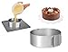EDOBLUE Cake Mold Stainless Steel Mousse Cake Rings 6 to12 Inch Adjustable Cake Mousse Mould Cake Baking Cake Decor Mold Ring